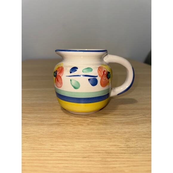 Alco Industrial Floral Ceramic Creamer VINTAGE - Picture 2 of 4